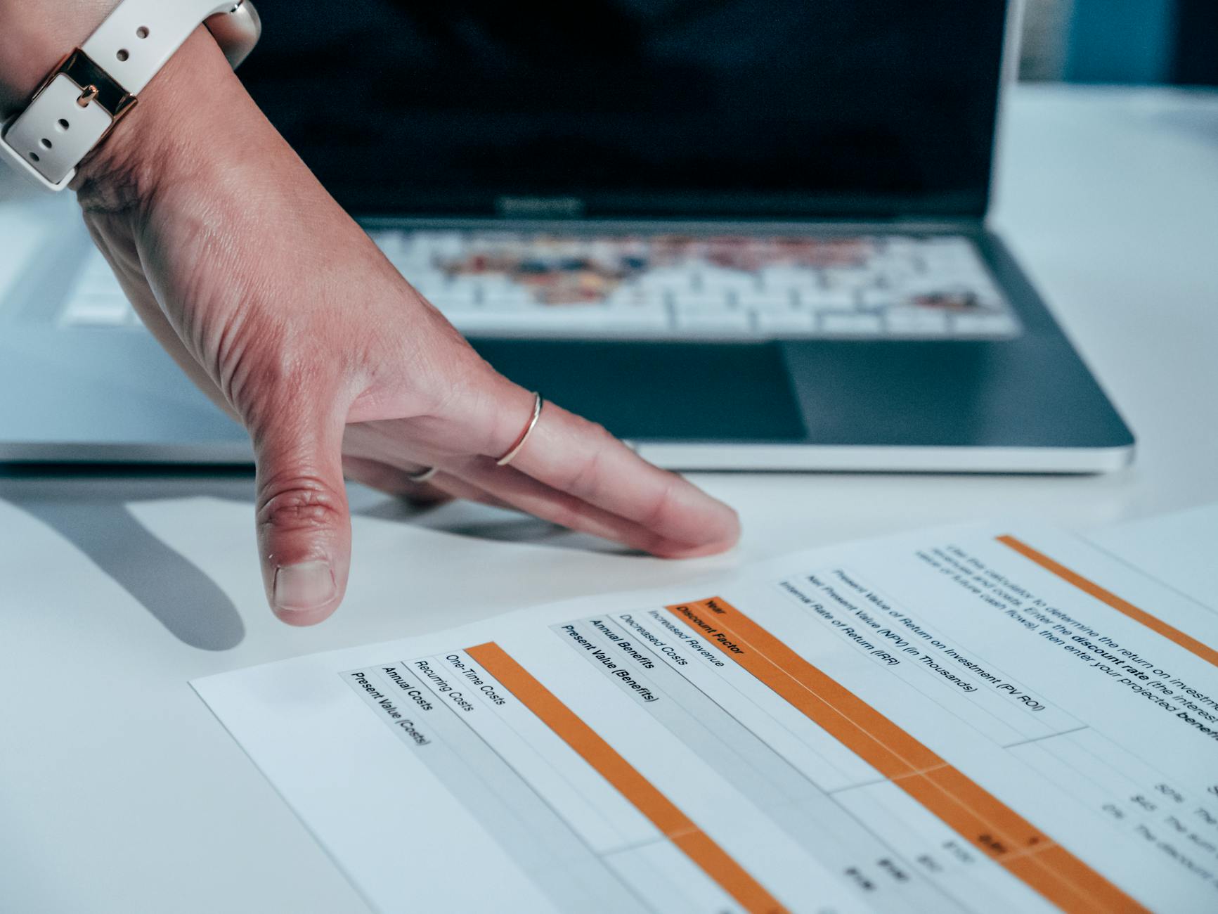 Financial report PDF being converted to an organized Excel spreadsheet