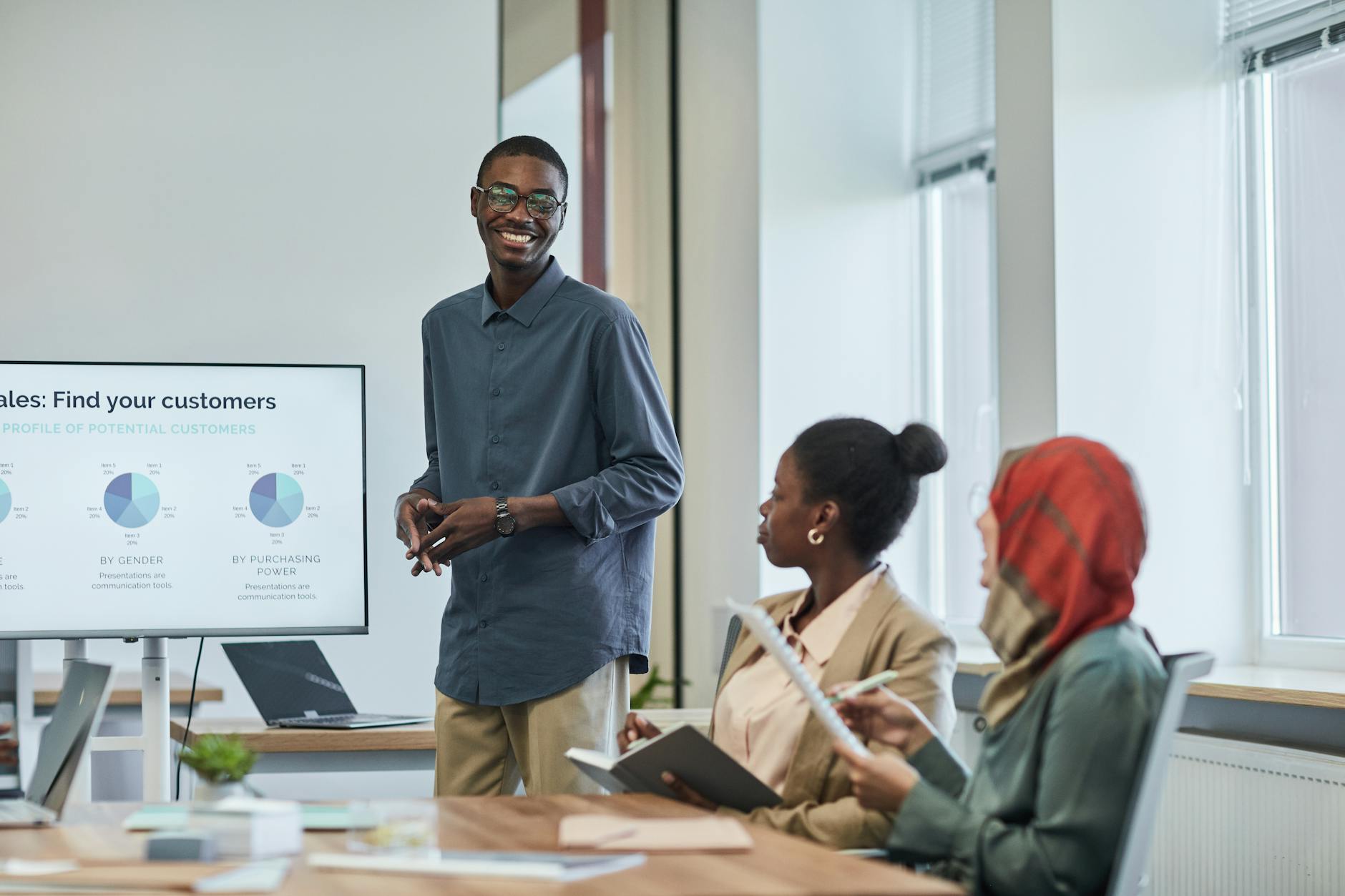 A presentation shown in PowerPoint, Google Slides, and Keynote side by side