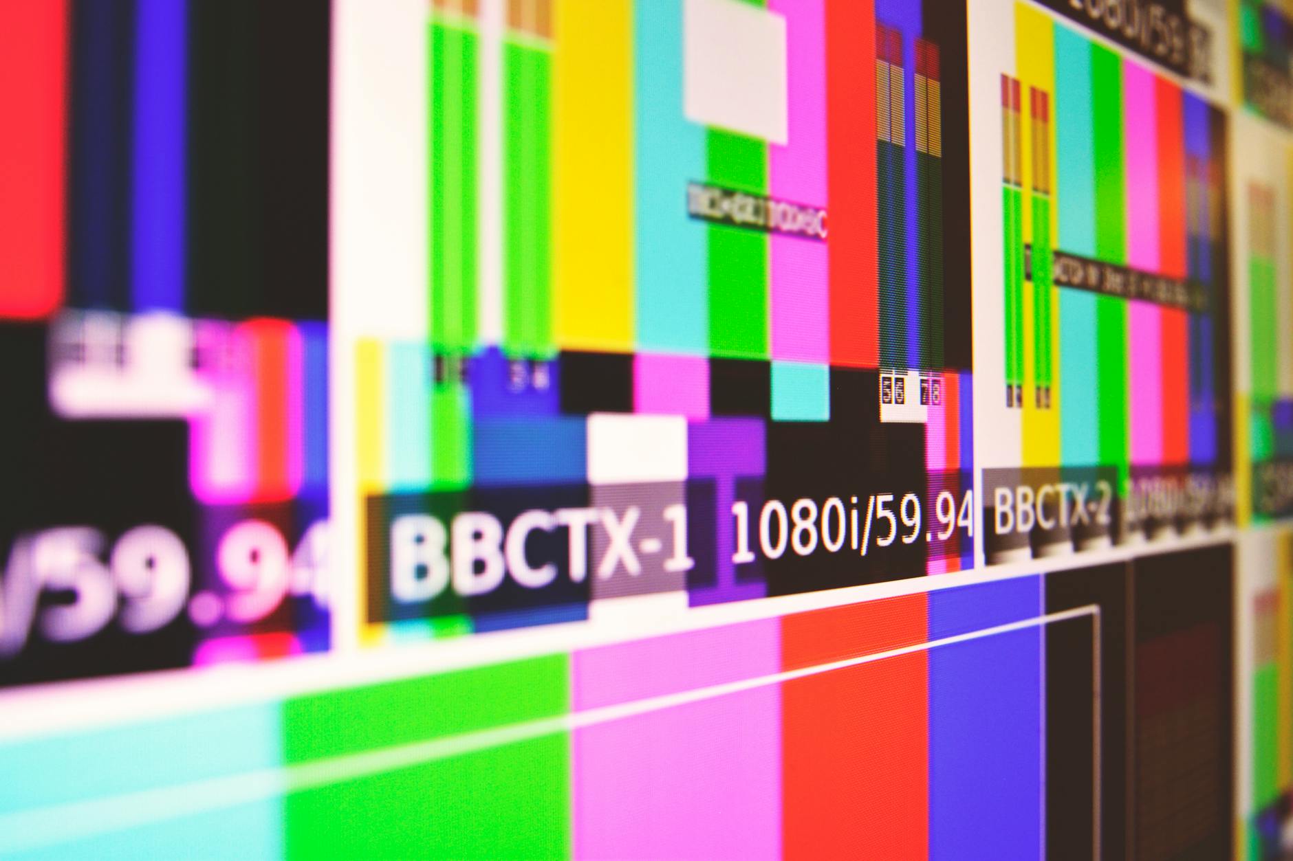 Television broadcast setup with transport stream recording equipment